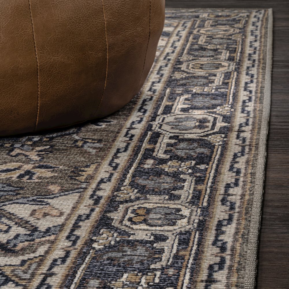 Cirali Ornate Large Medallion Machine-Washable Area Rug. Picture 5