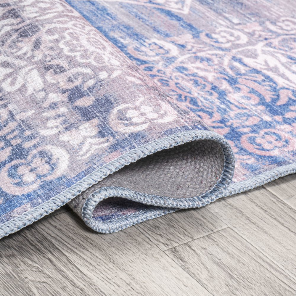 Regis Bohemian Medallion Washable Indoor/Outdoor Area Rug. Picture 9