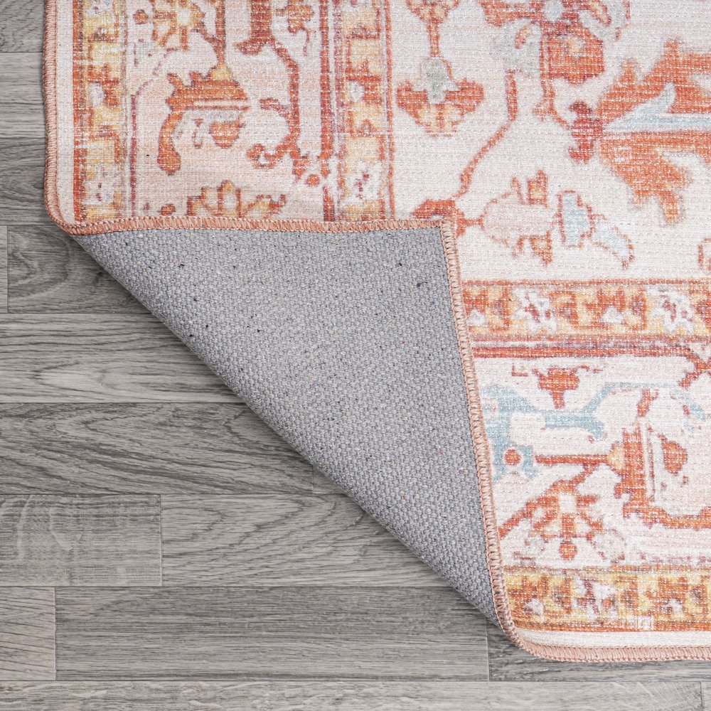 Asa Ornate Medallion Washable Indoor/Outdoor Area Rug. Picture 6
