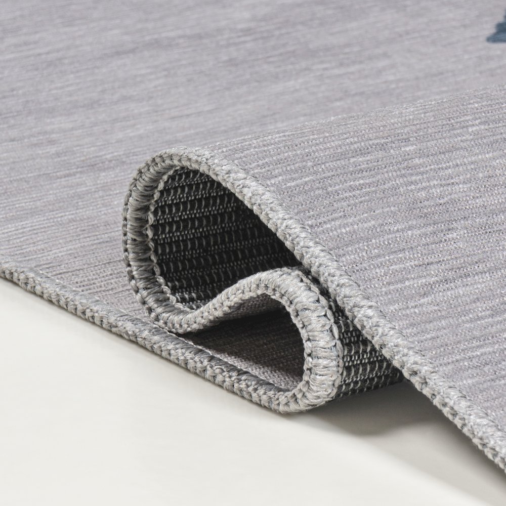 Chayton Minimalist Geometric Machine-Washable Area Rug. Picture 4