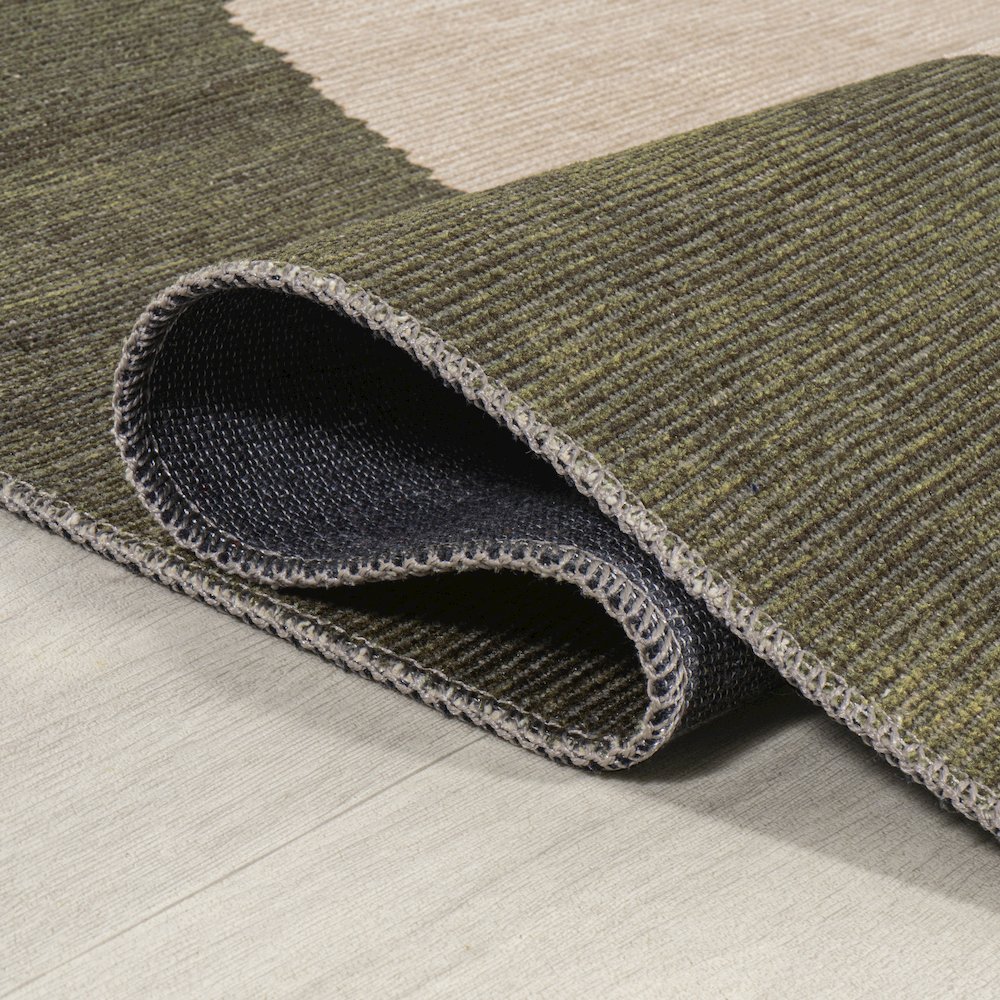 Cirkel Minimalist Geometric Dot Machine Washable Area Rug. Picture 9