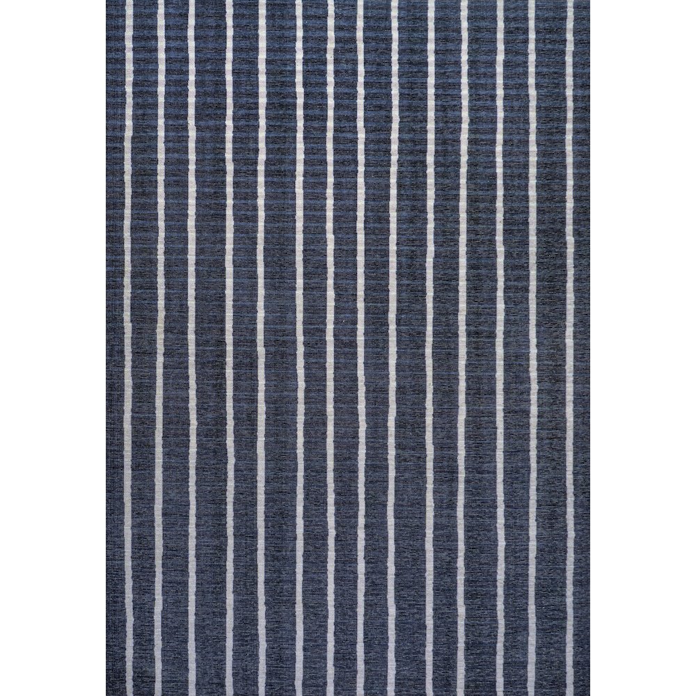Rand Distressed Ticking Stripe Machine Washable Area Rug. Picture 1