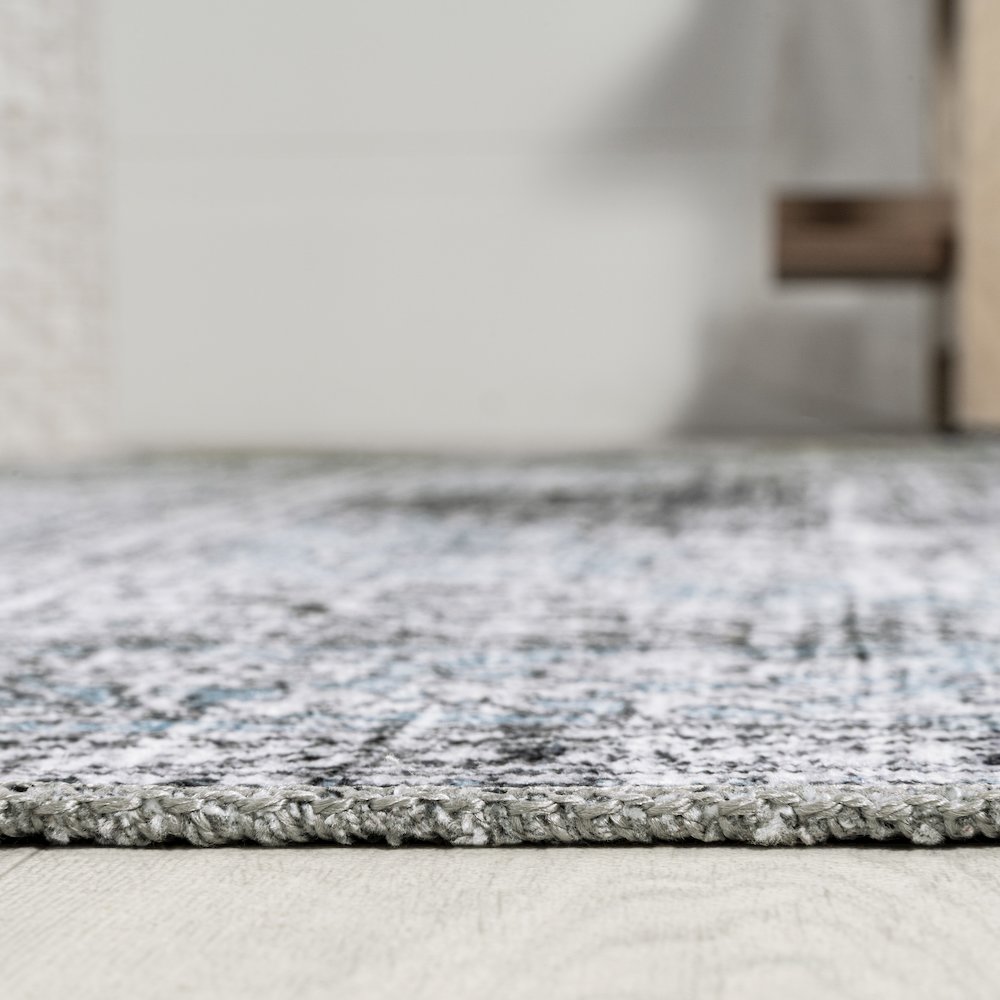 Bausch Bohemian Distressed Chenille Machine-Washable Area Rug. Picture 9