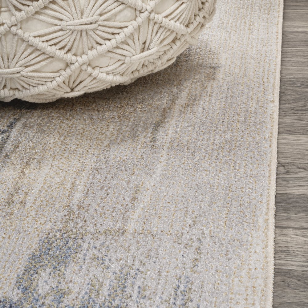 Weaver Abstract Coastal Watercolor Machine-Washable Area Rug. Picture 5