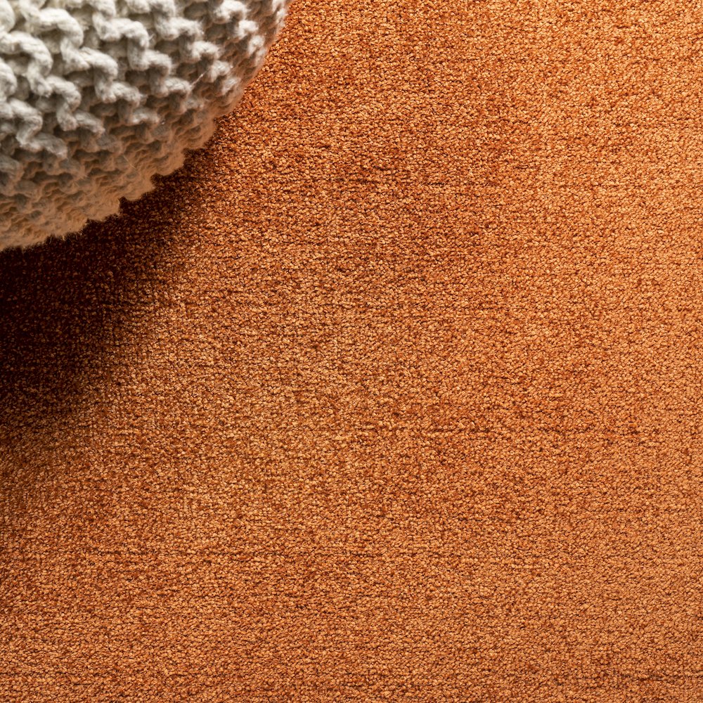 Haze Solid Low Pile Area Rug Orange. Picture 11