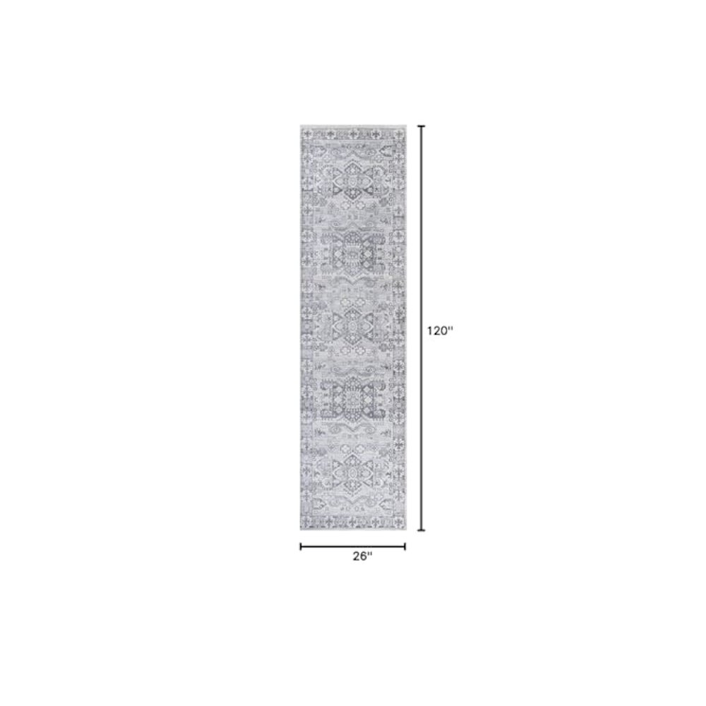 Modern Persian Vintage Medallion Light Area Rug. Picture 3