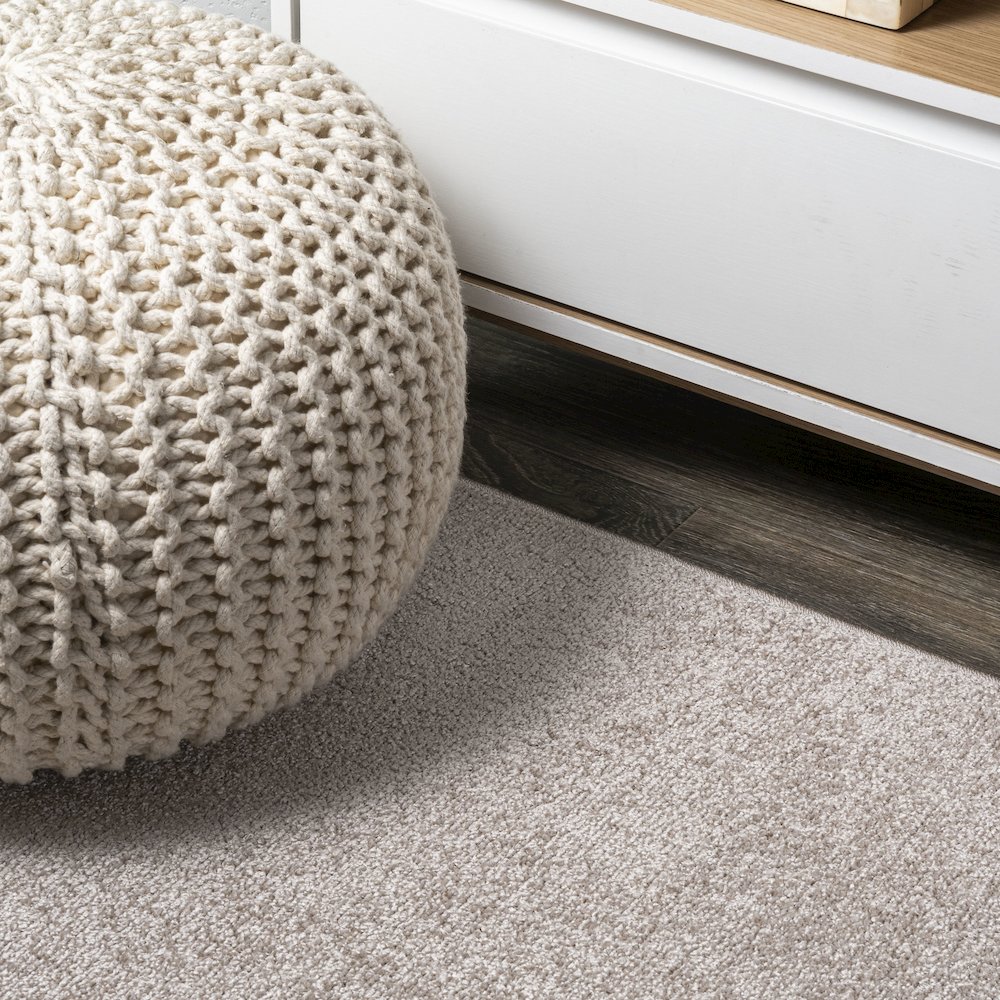 Haze Solid Low Pile Area Rug Beige. Picture 19