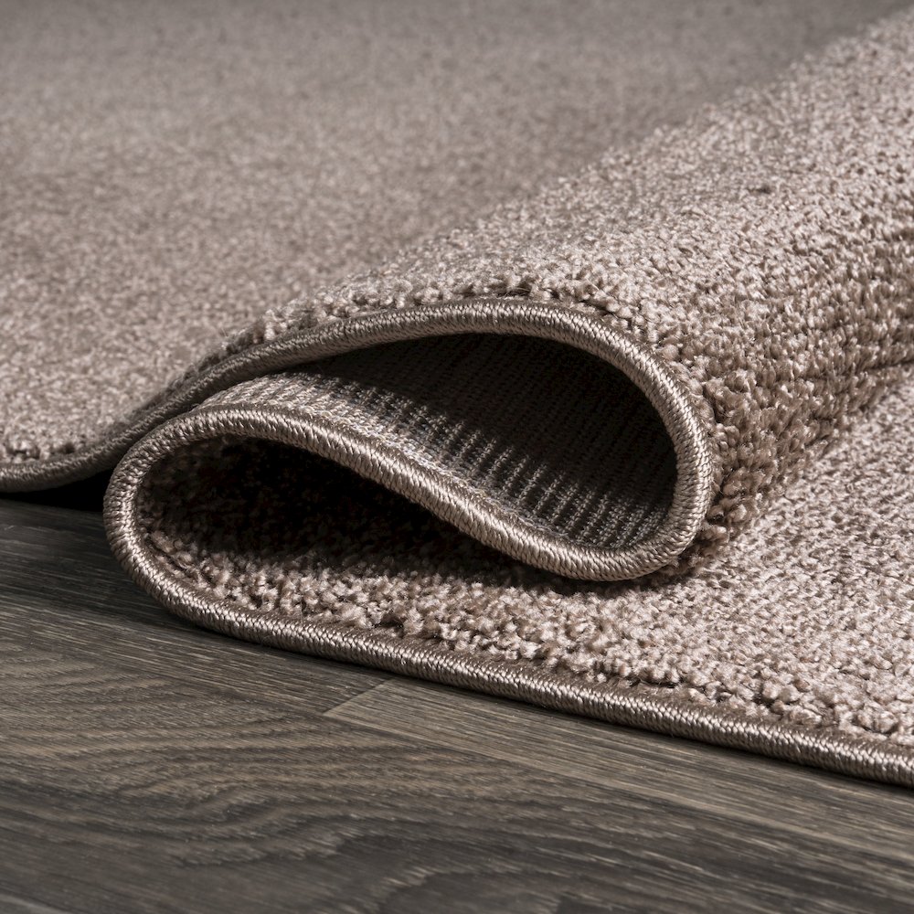 Haze Solid Low Pile Area Rug Brown. Picture 22