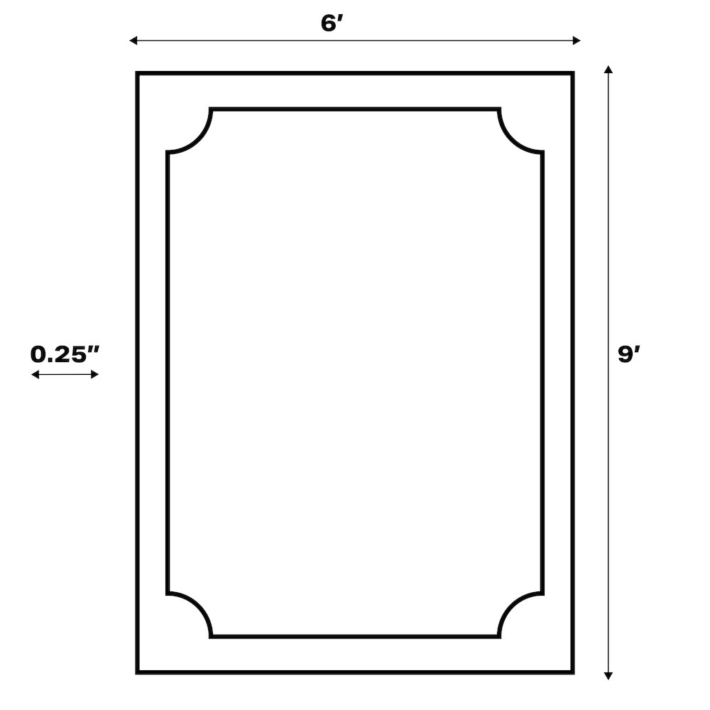 Odense High-Low Minimalist Angle GeometricIndoor/Outdoor  Rug. Picture 5