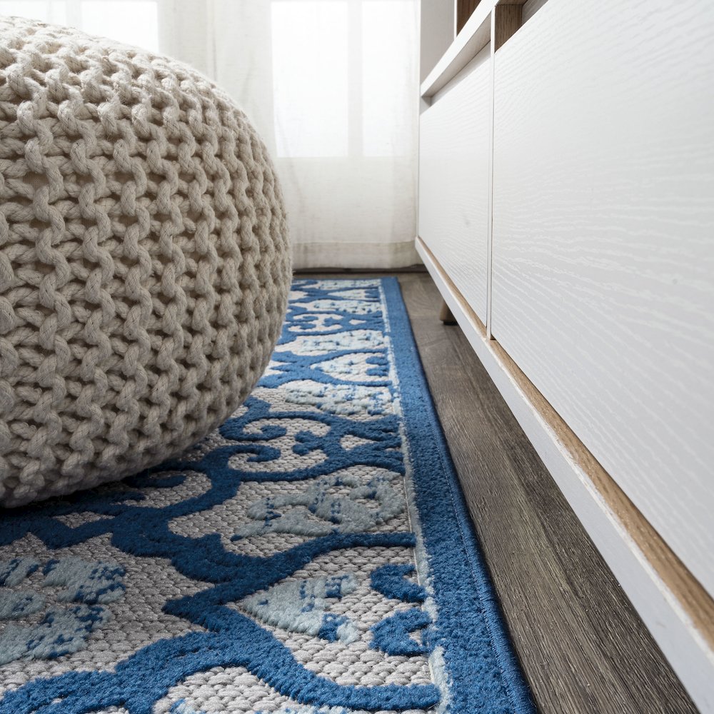 Gallia Tile Trellis High-Low Indoor/Outdoor Area Rug. Picture 13