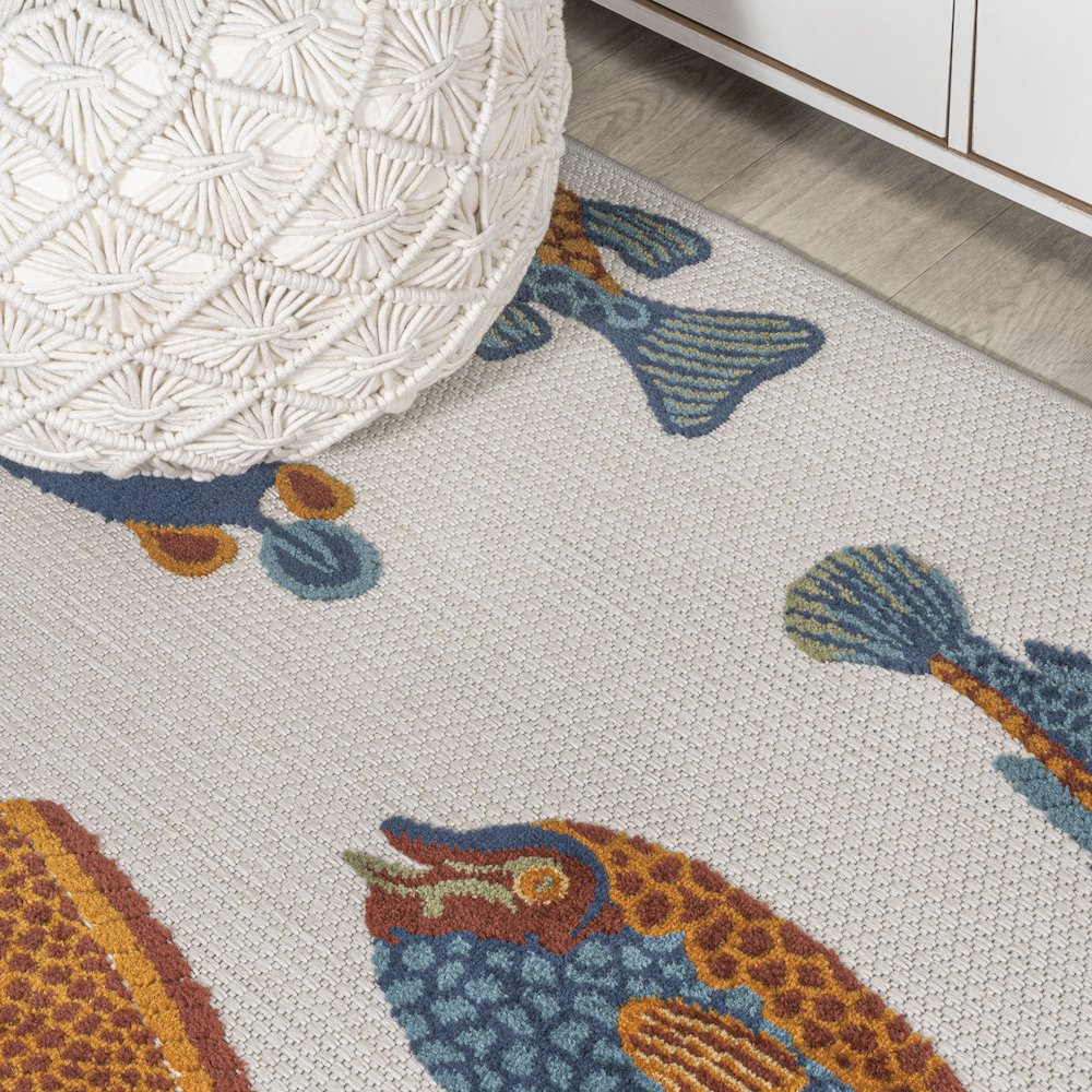 Algarve Modern Fish High-Low Indoor/Outdoor Area Rug. Picture 11