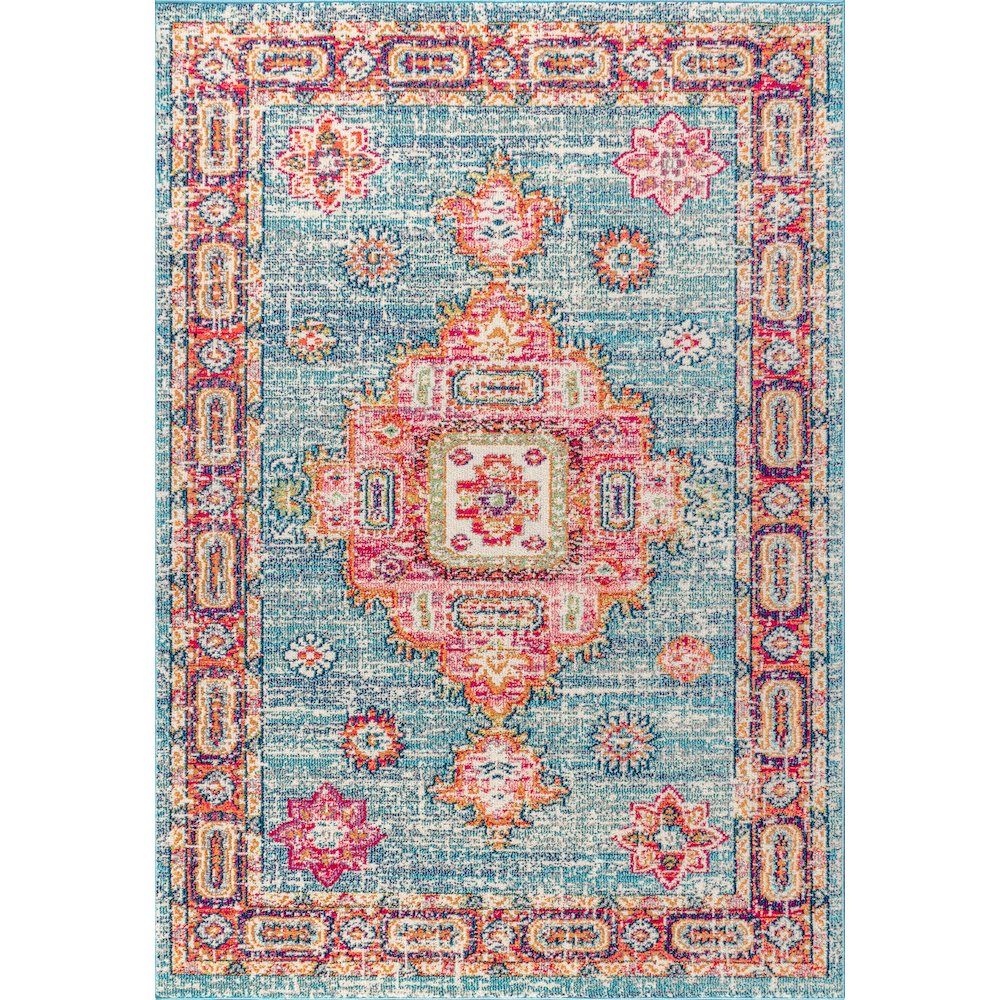 Bpl Bohemian Flair Boho Vintage Medallion Area Rug. Picture 1