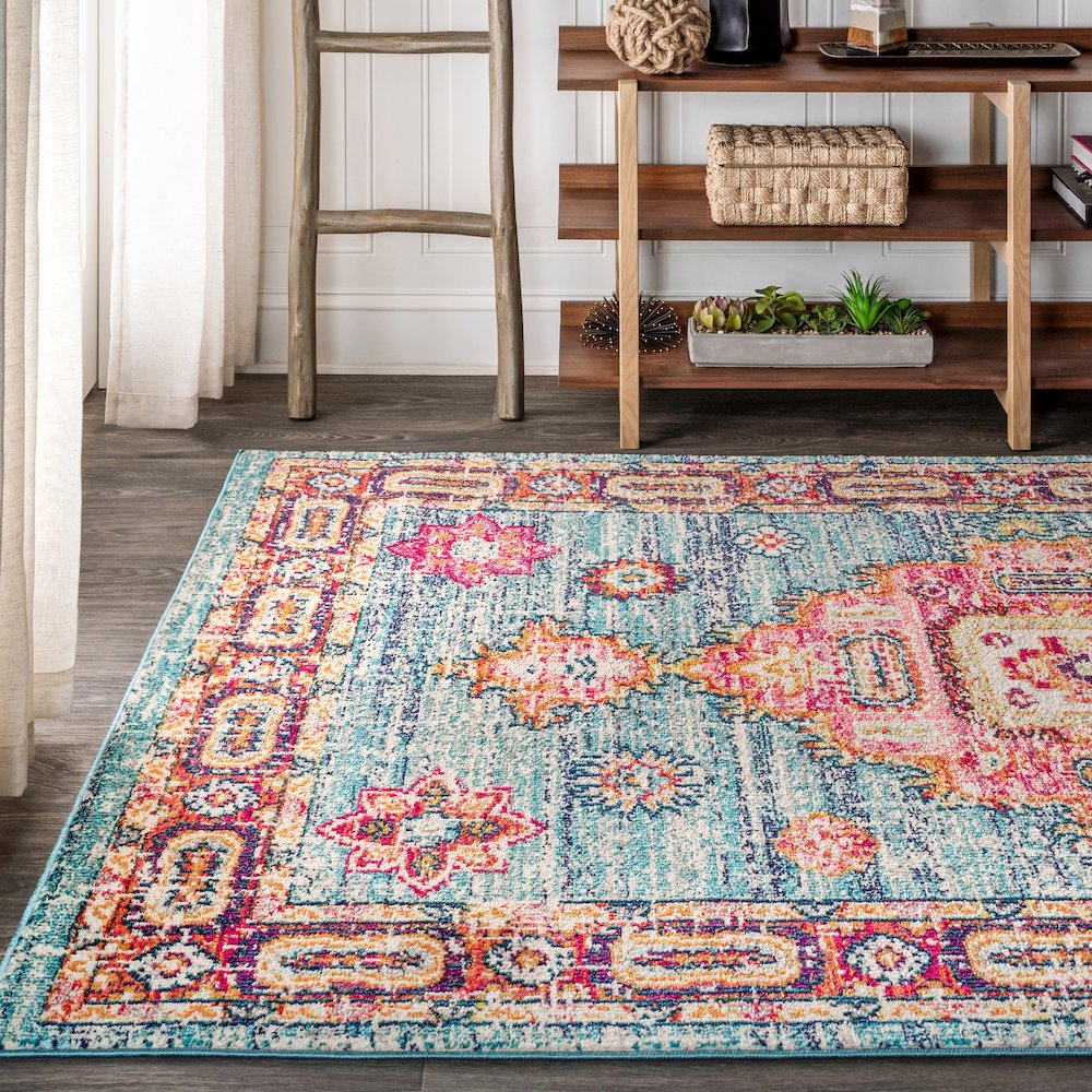 Bpl Bohemian Flair Boho Vintage Medallion Area Rug. Picture 3