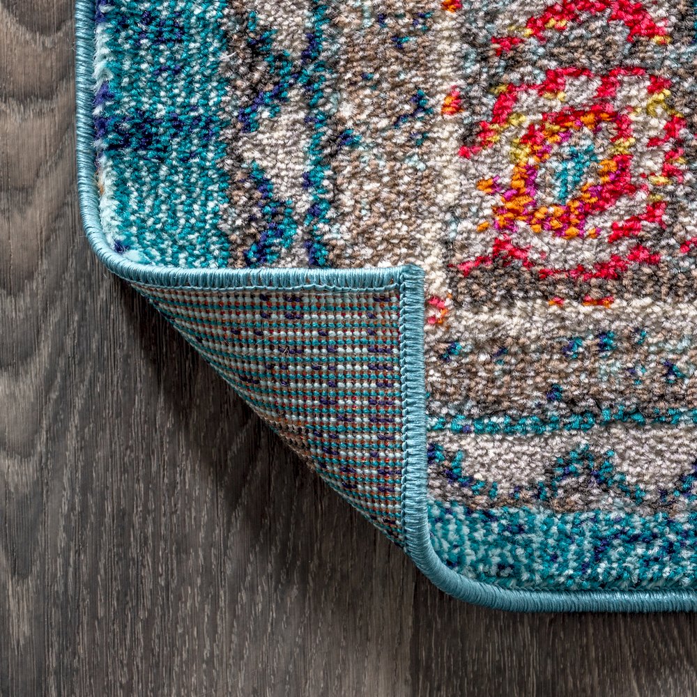 Kristina Bohemian Flair Boho Vintage Medallion Area Rug. Picture 4