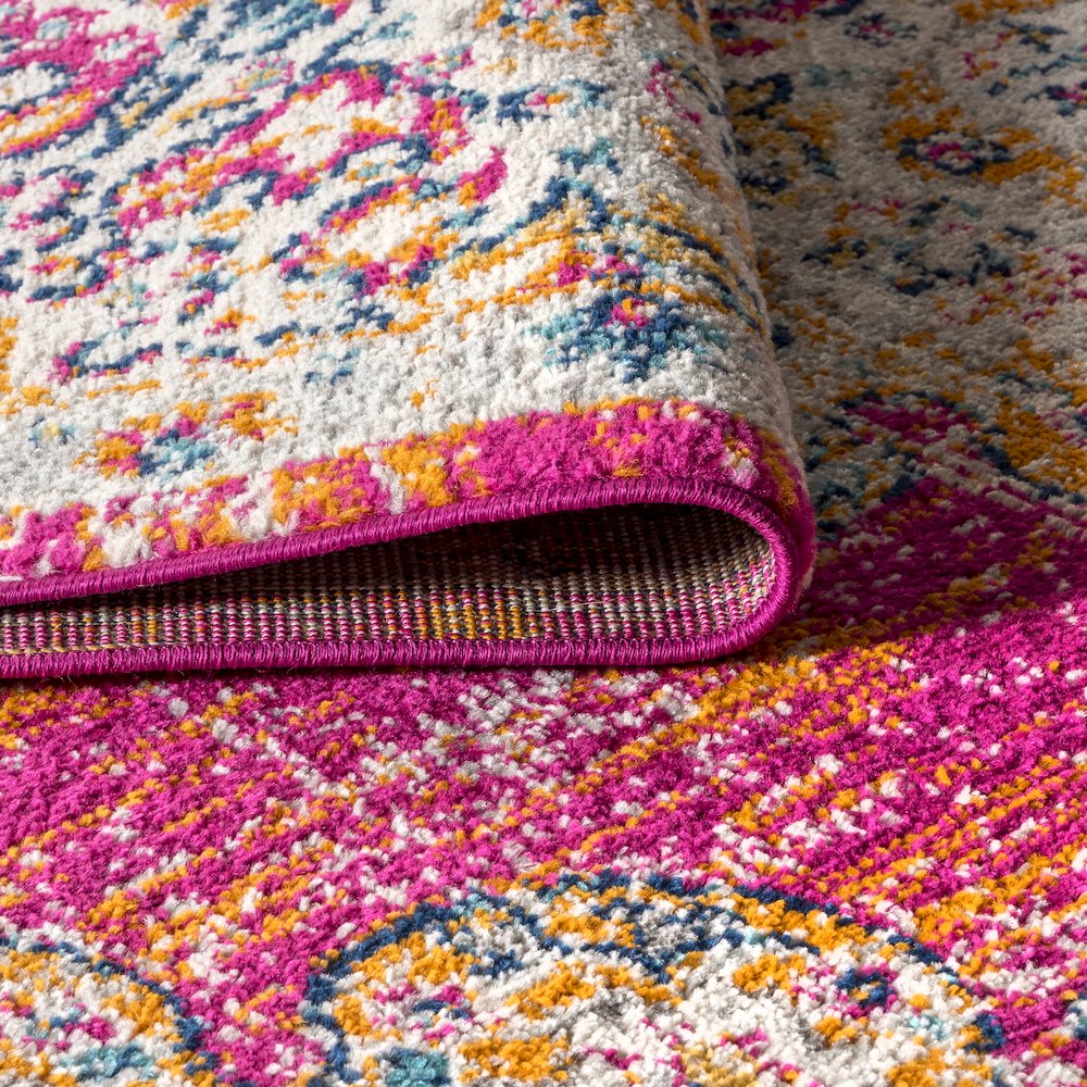 Leann Bohemian Flair Boho Vintage Medallion Area Rug. Picture 7