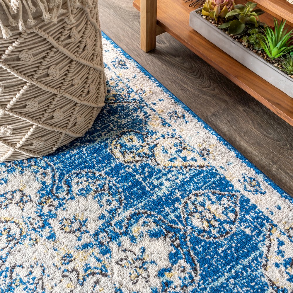 Leann Bohemian Flair Boho Vintage Medallion Area Rug. Picture 6