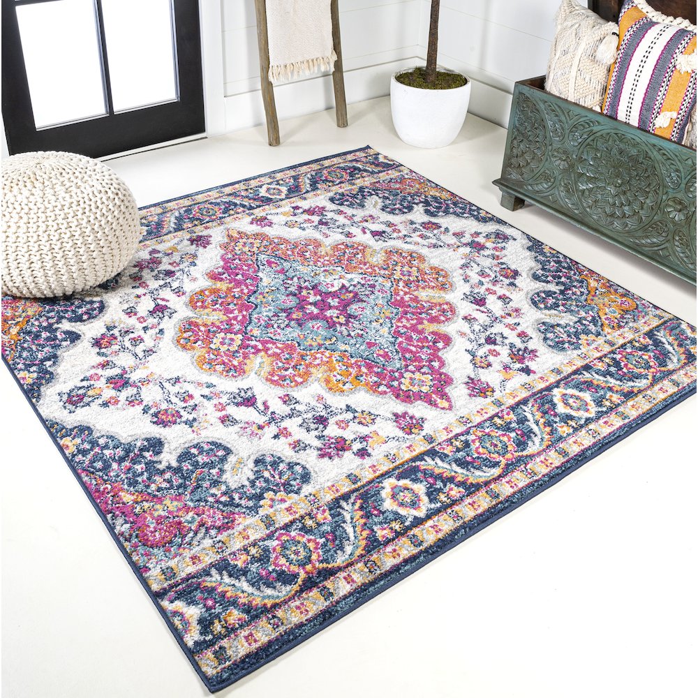 Bohemian Flair Boho Vintage Medallion Area Rug. Picture 2