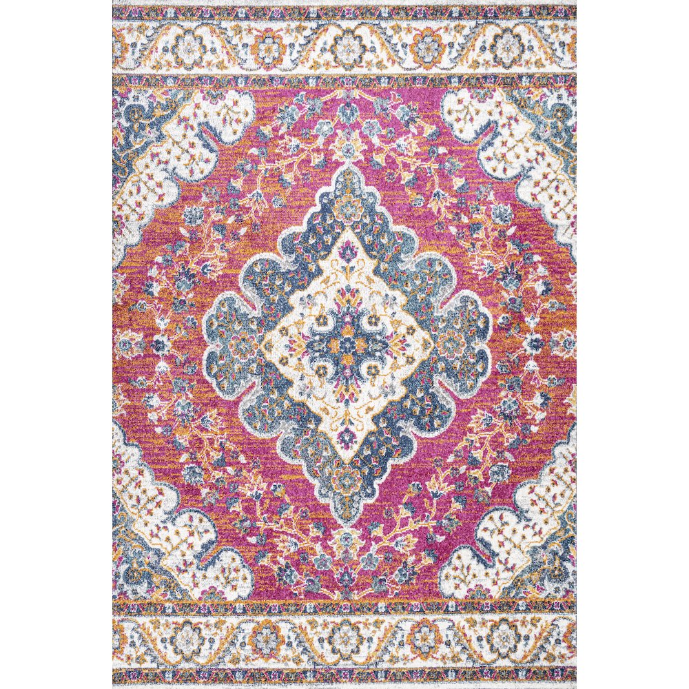 Bohemian Flair Boho Vintage Medallion Area Rug. Picture 1