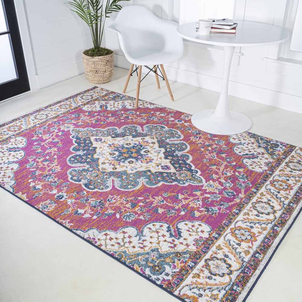 Bohemian Flair Boho Vintage Medallion Area Rug. Picture 10