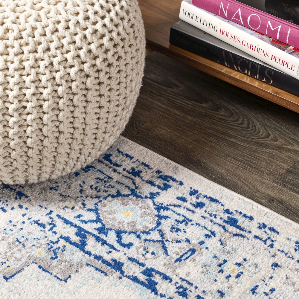 Inigo Cottage Medallion Area Rug. Picture 7