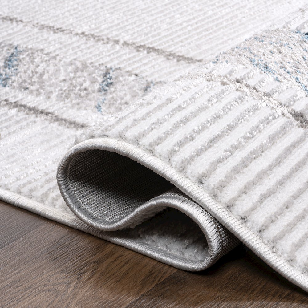 Athens Classic Border Marble Pattern High-Low Area Rug. Picture 7