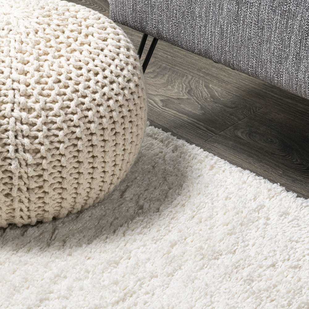 Groovy Solid Shag Area Rug. Picture 7