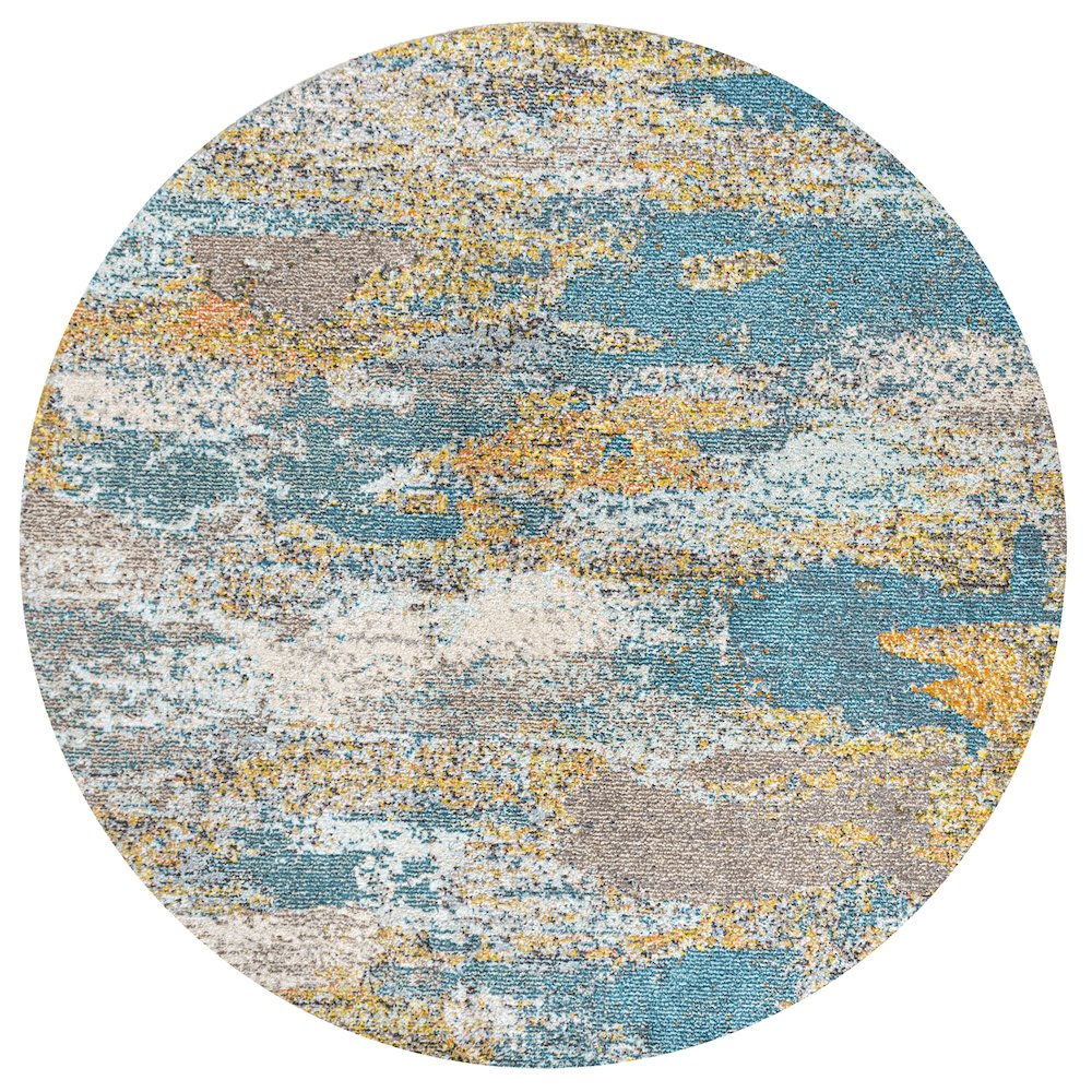 Contemporary Pop Modern Abstract Vintage Waterfall Area Rug. Picture 1