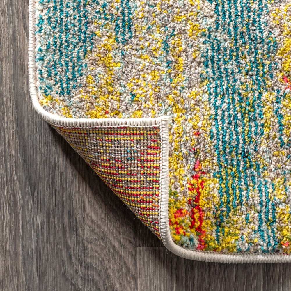 Contemporary Pop Modern Abstract Vintage Waterfall Area Rug. Picture 5
