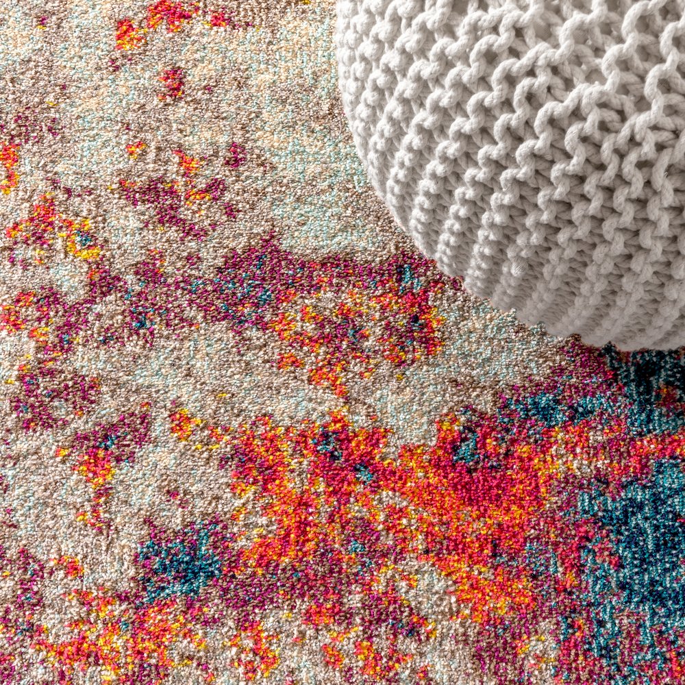 Contemporary Pop Modern Abstract Area Rug. Picture 6