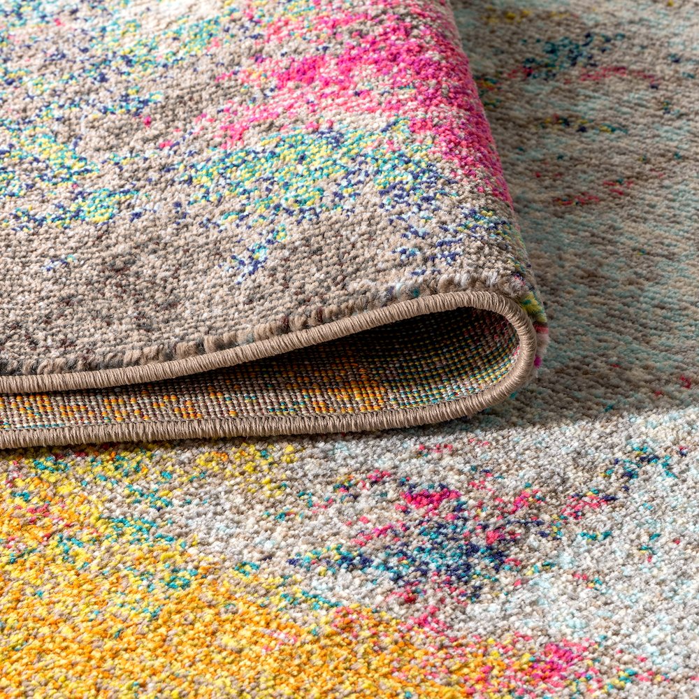 Contemporary Pop Modern Abstract Area Rug. Picture 8