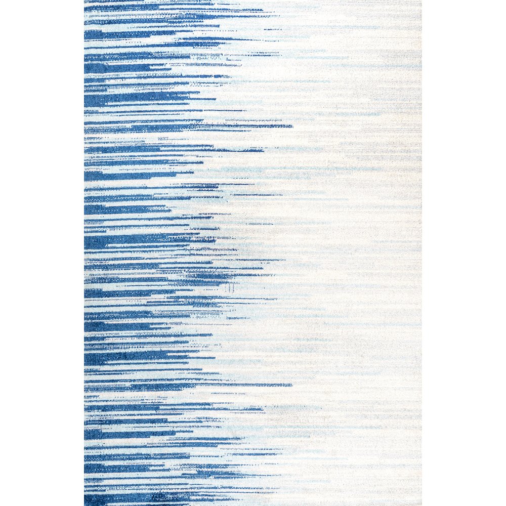 Linear Modern Half Stripe Area Rug. Picture 1