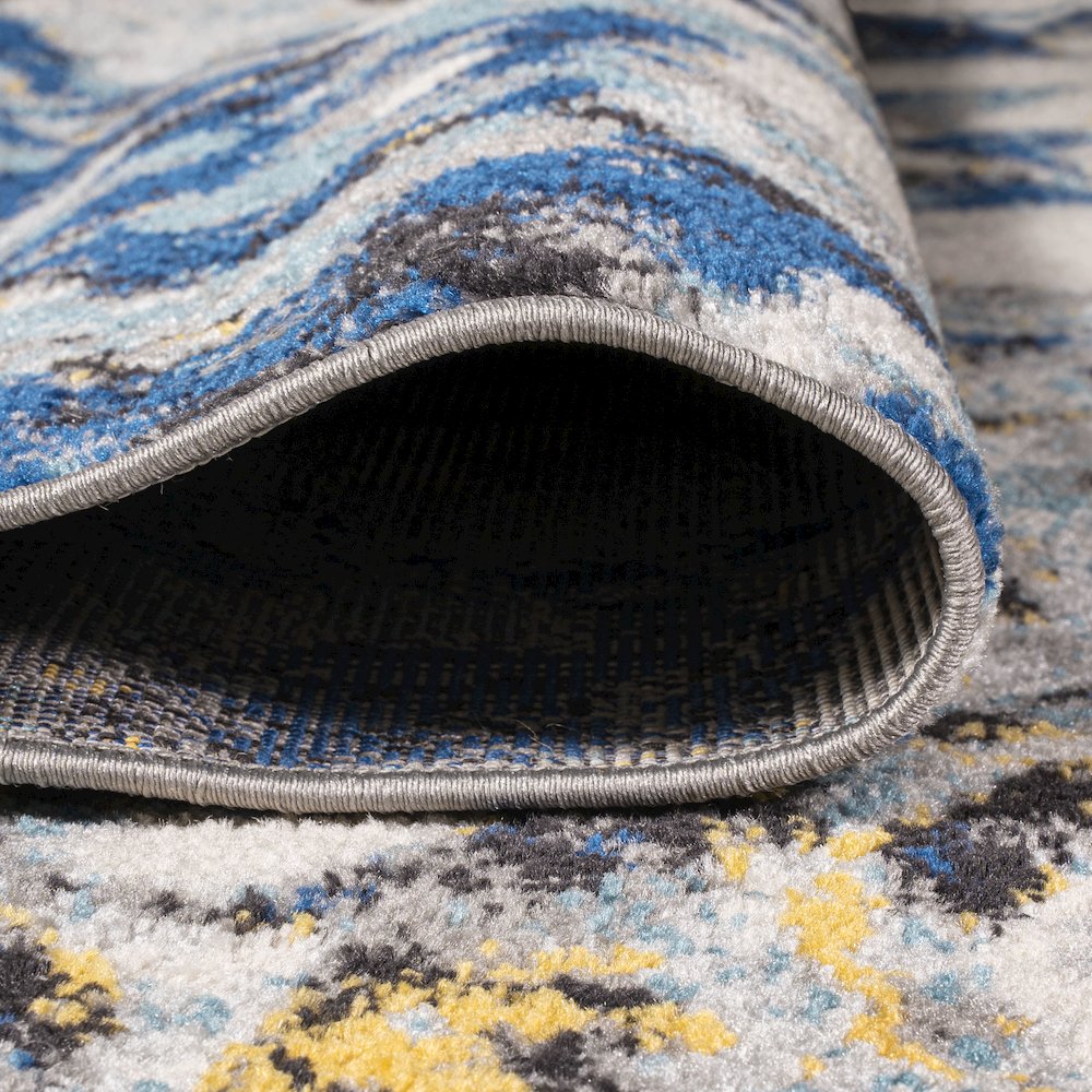 Pebble Marbled Abstract Area Rug. Picture 8