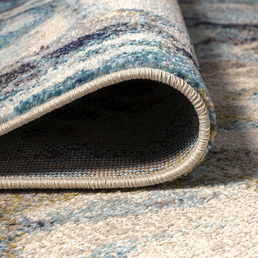 Pebble Marbled Abstract Area Rug. Picture 9