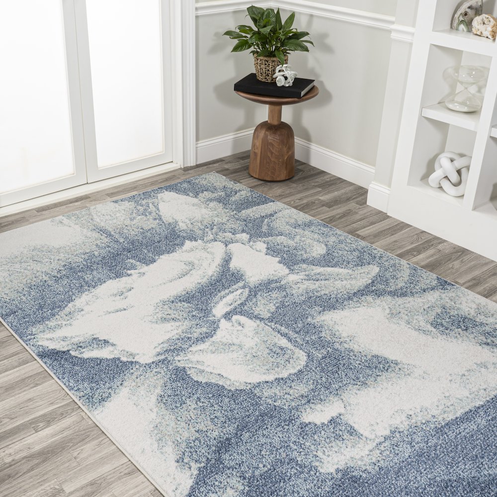 Petalo Abstract Two Tone Modern Area Rug. Picture 4