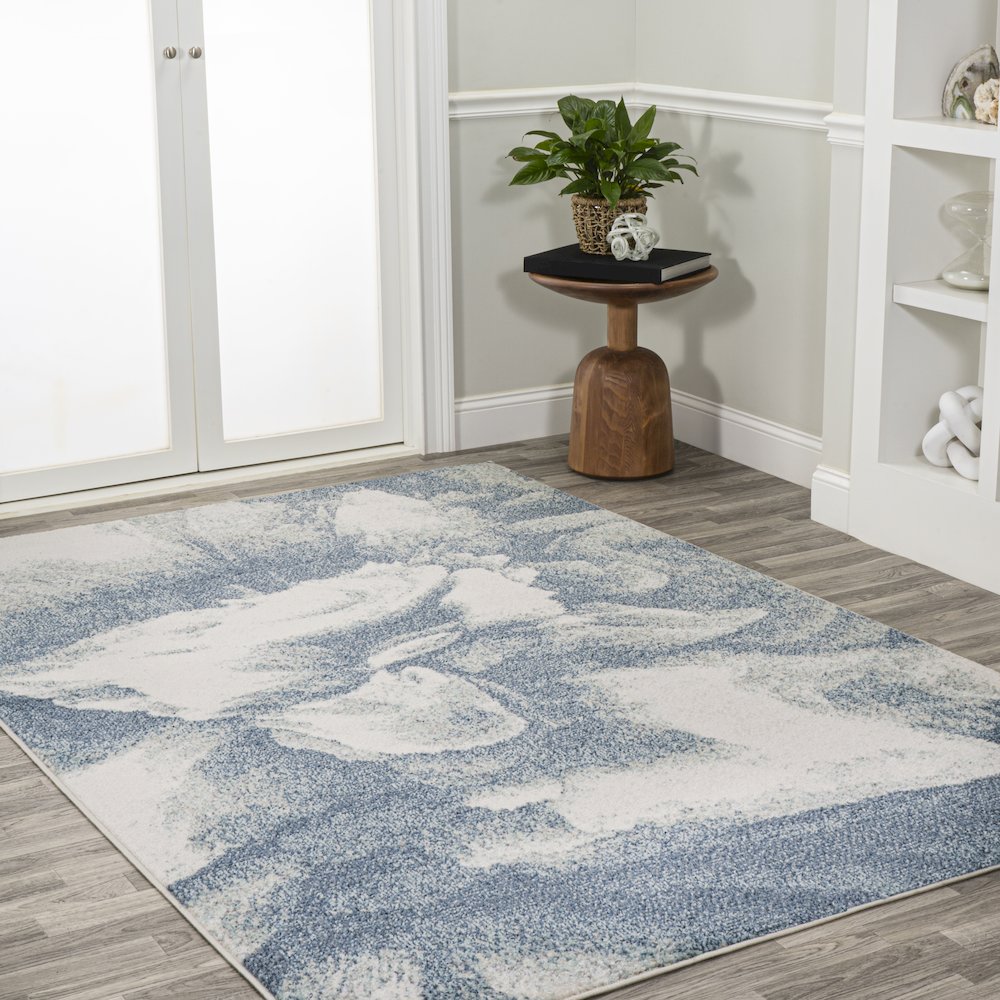 Petalo Abstract Two Tone Modern Area Rug. Picture 5