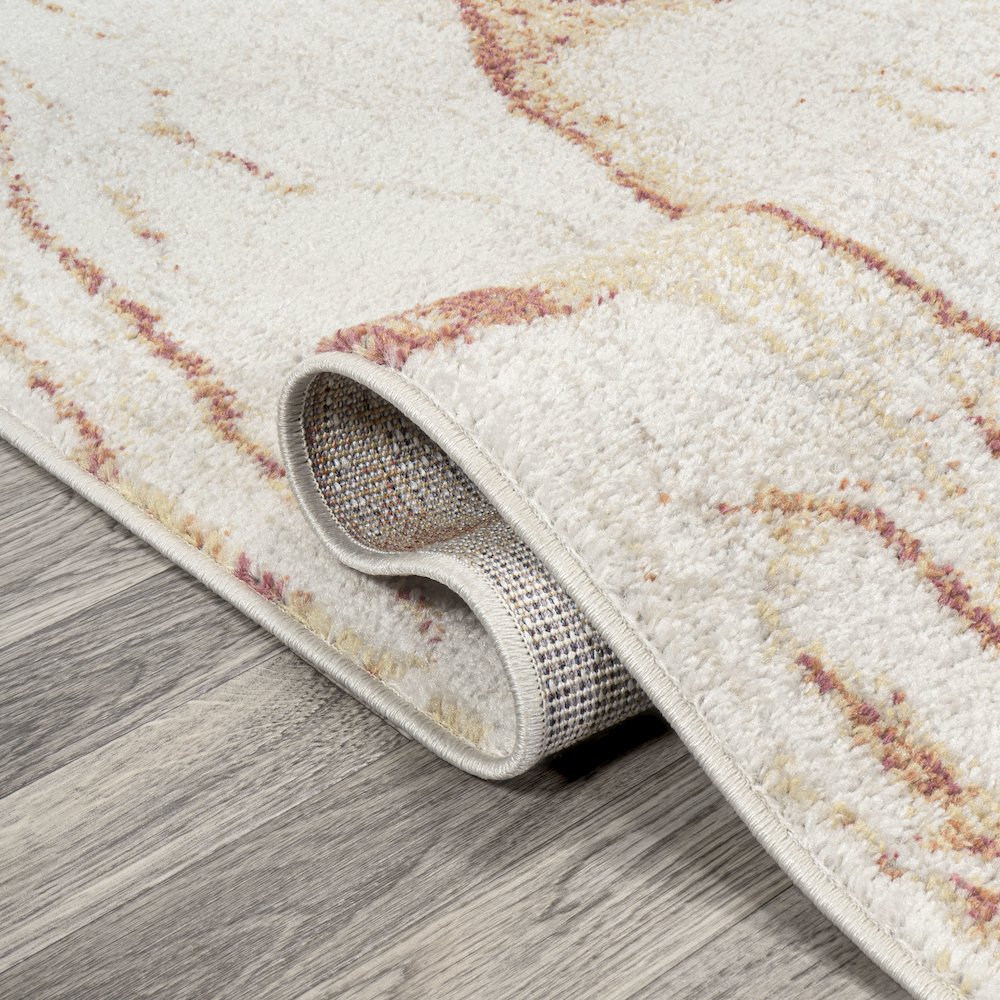 Marmo Abstract Marbled Modern Area Rug. Picture 9
