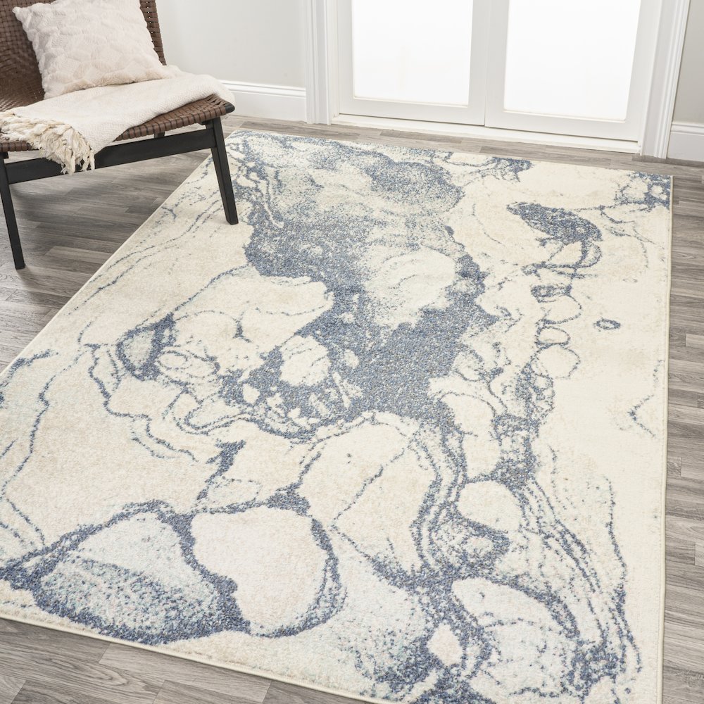 Marmo Abstract Marbled Modern Area Rug. Picture 2
