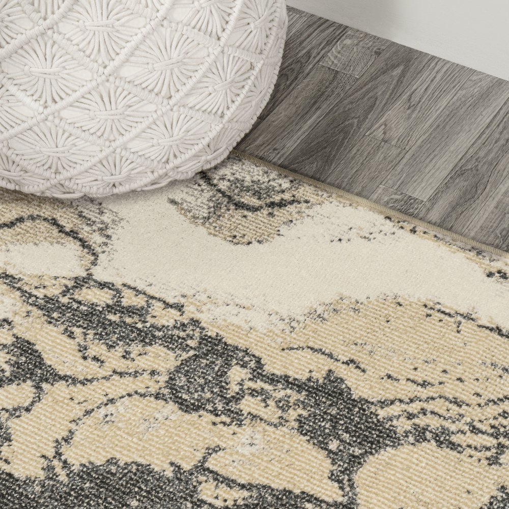 Marmo Abstract Marbled Modern Area Rug. Picture 7