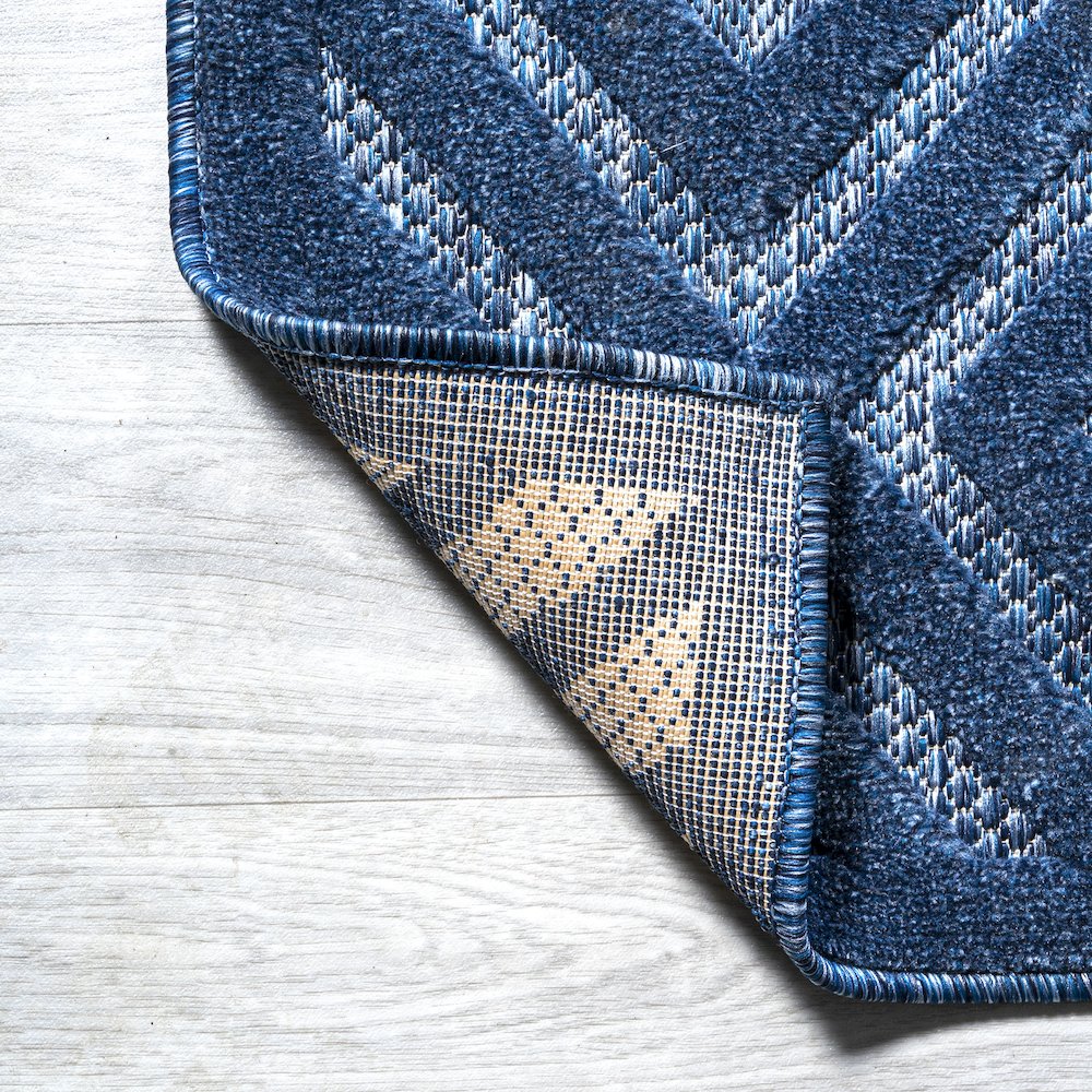 Portmany Neutral Diamond Trellis Indoor/Outdoor Area Rug. Picture 10