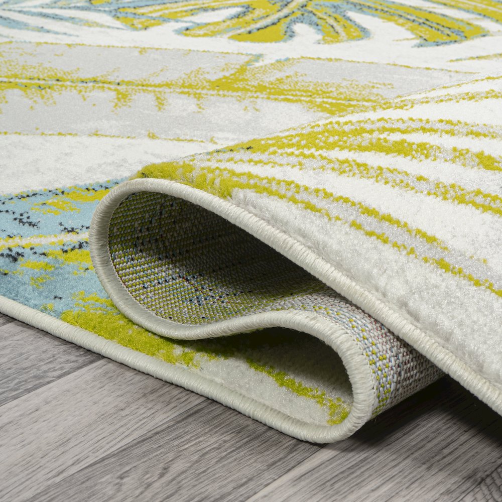 Monstera Tropical Leaves Area Rug. Picture 9