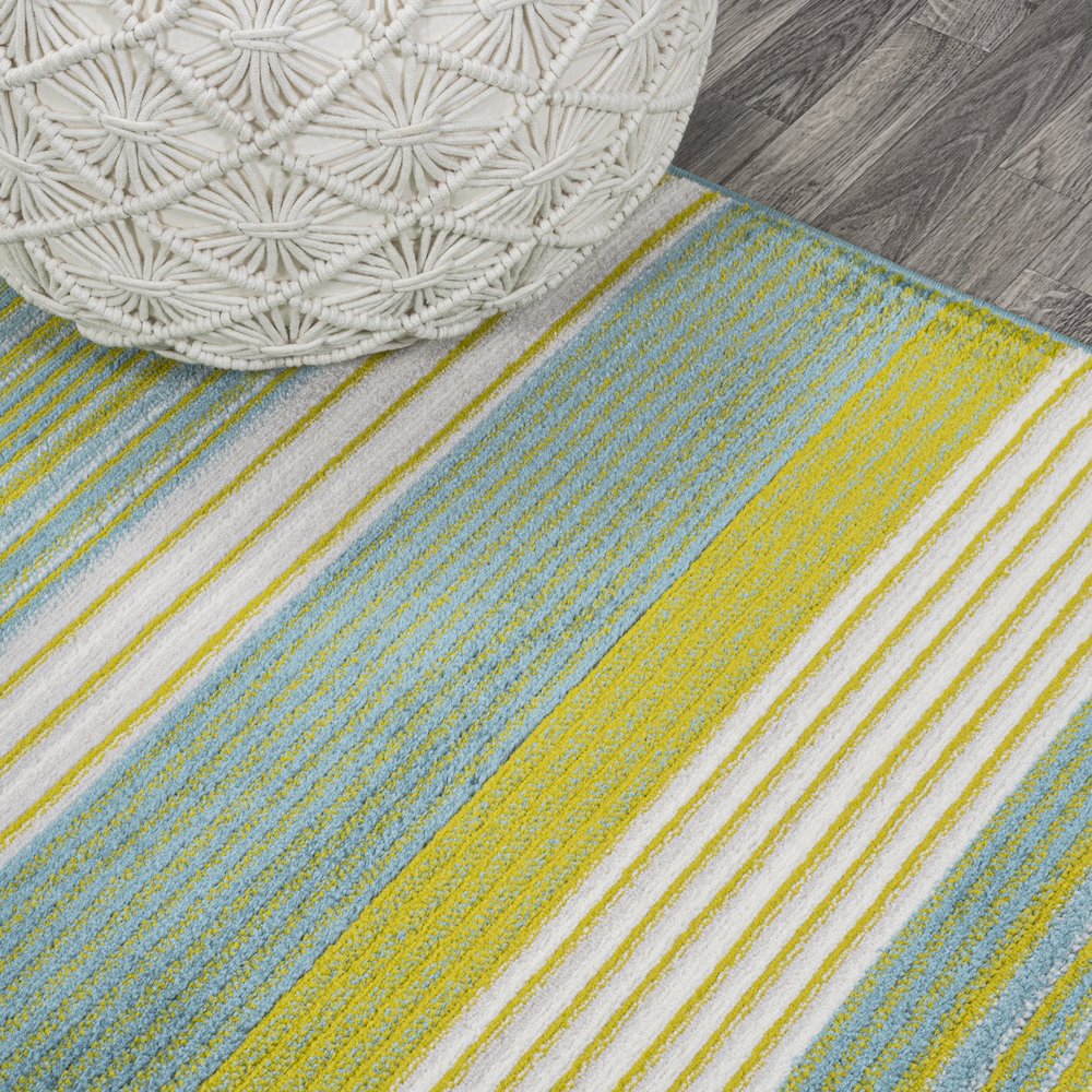 Duxbury Gradient Ticking Striped Area Rug. Picture 7