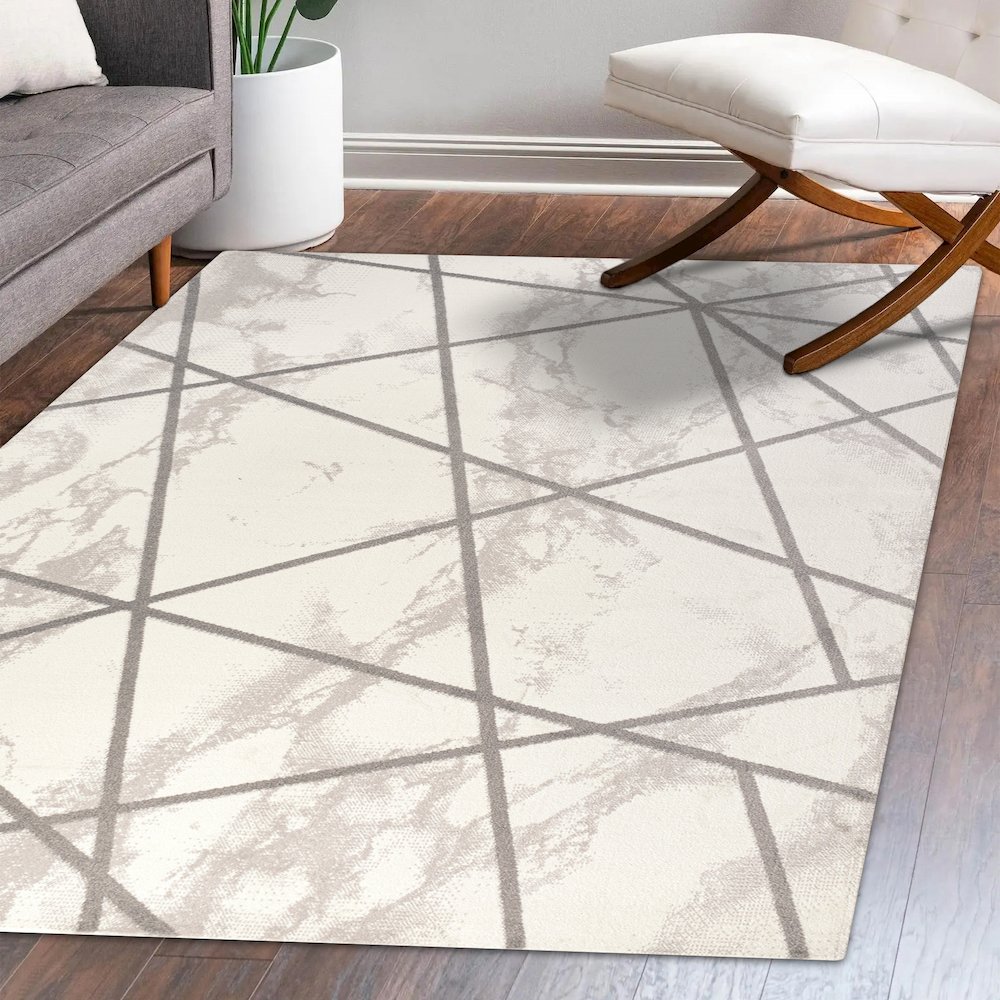 Patras Modern Geometric Marbled Area Rug. Picture 10