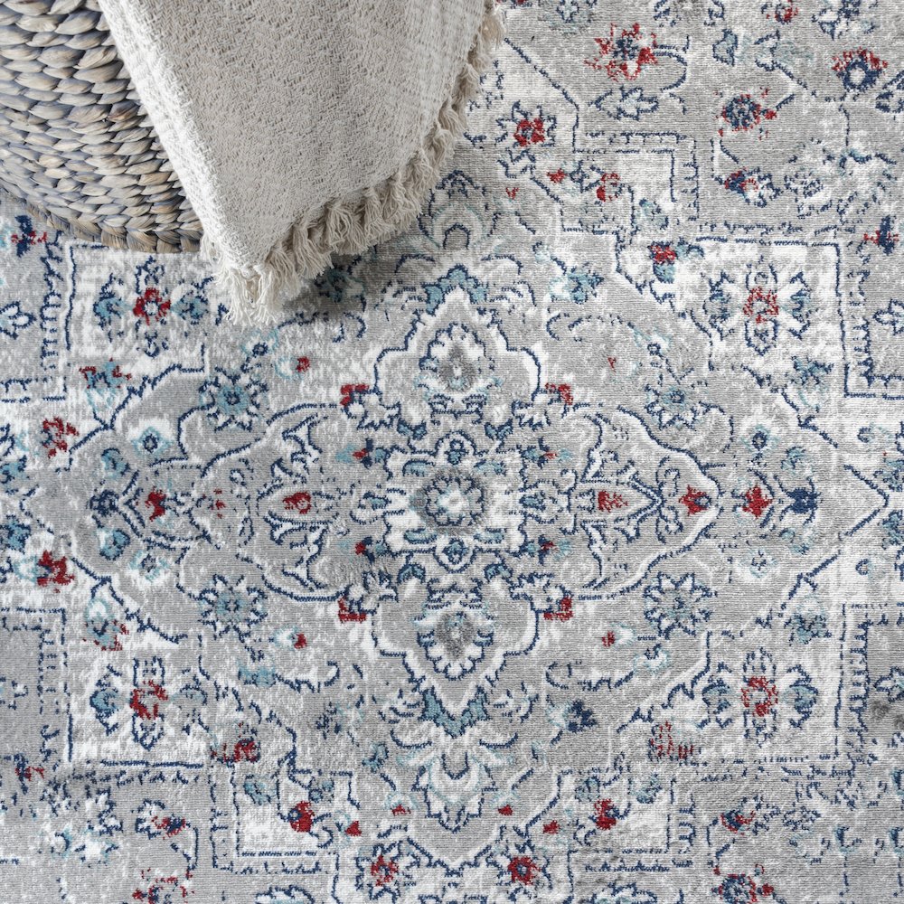 Sierra Modern Persian Vintage Medallion Area Rug. Picture 5