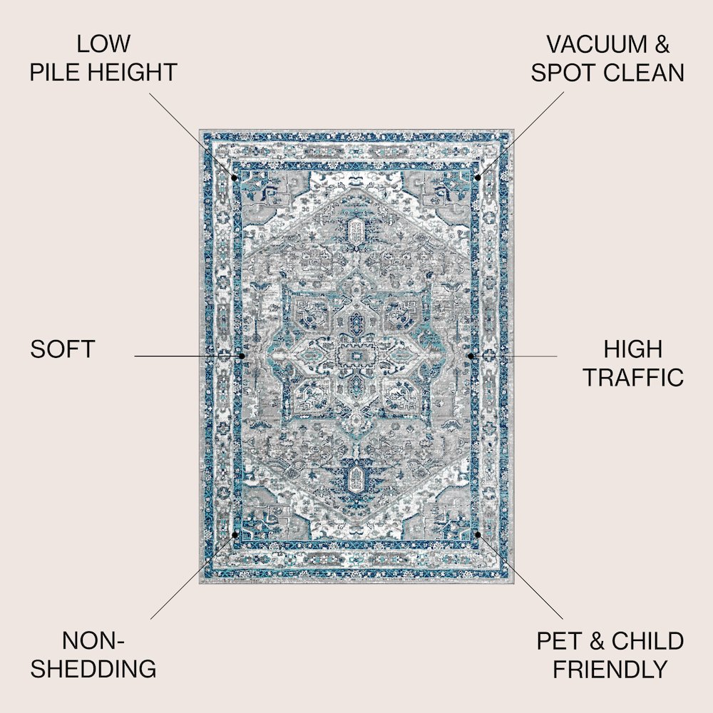 Modern Persian Vintage MedallionRug. Picture 2