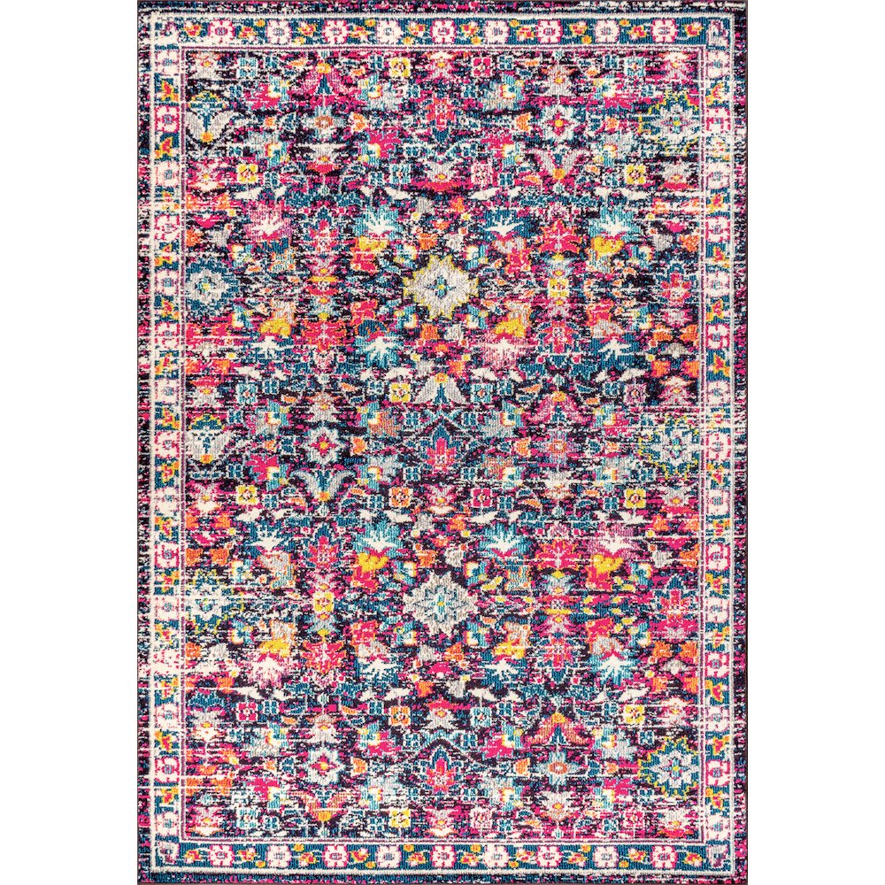 Alfombra Modern Persian Boho Floral Area Rug. Picture 1