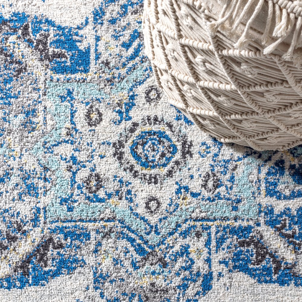 Ashley Modern Persian Boho Vintage Medallion Area Rug. Picture 5