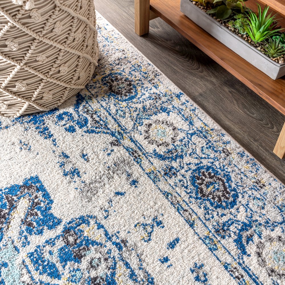 Ashley Modern Persian Boho Vintage Medallion Area Rug. Picture 6