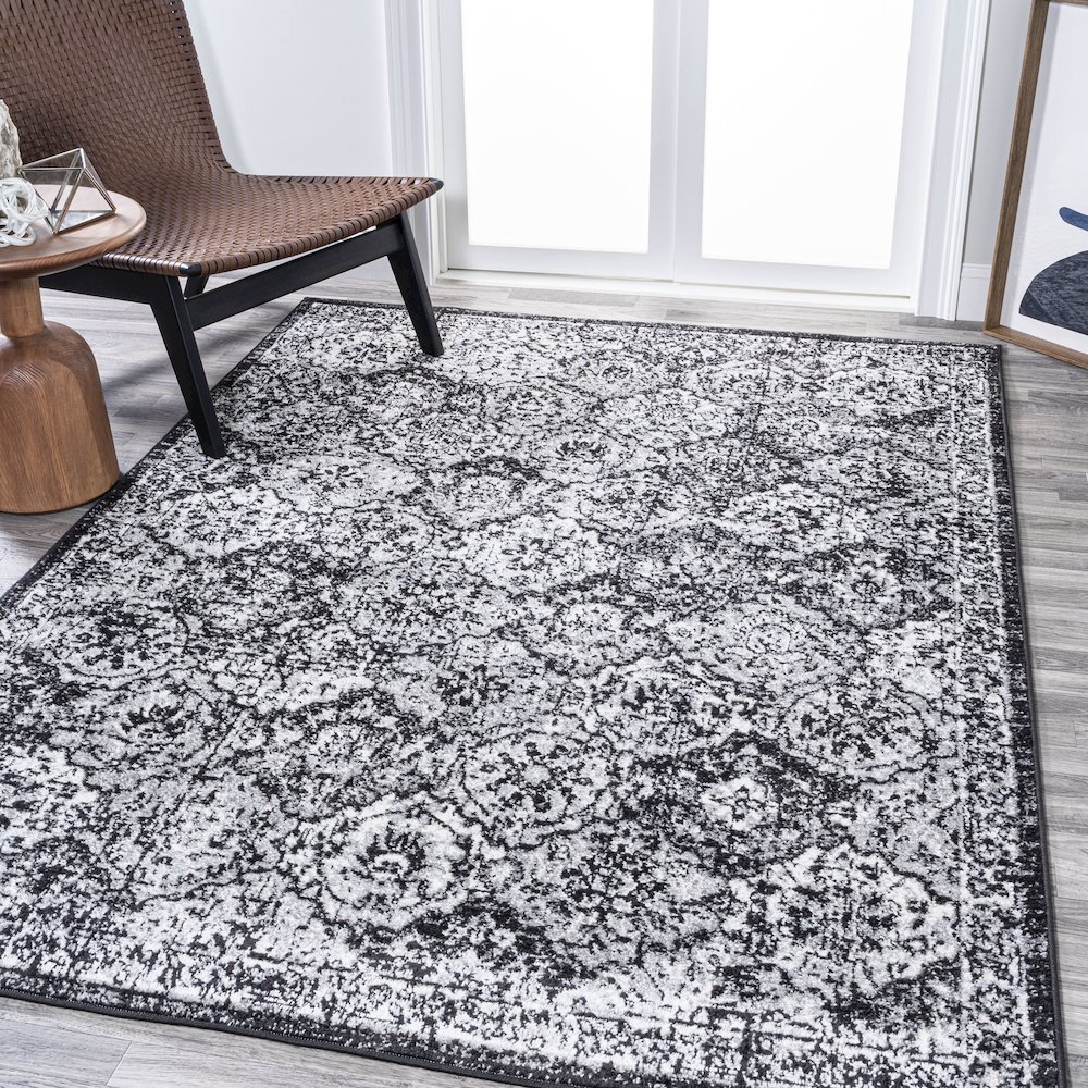 Modern Persian Boho Vintage Trellis Area Rug. Picture 2