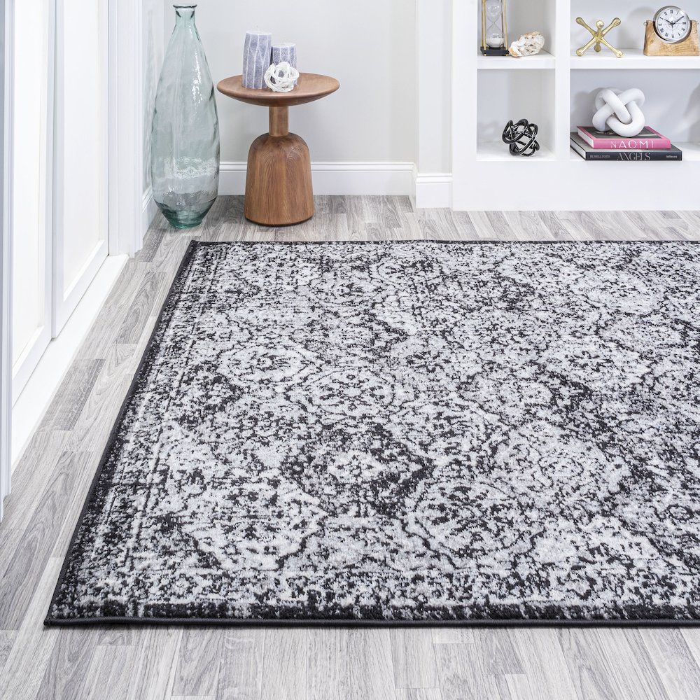 Modern Persian Boho Vintage Trellis Area Rug. Picture 3
