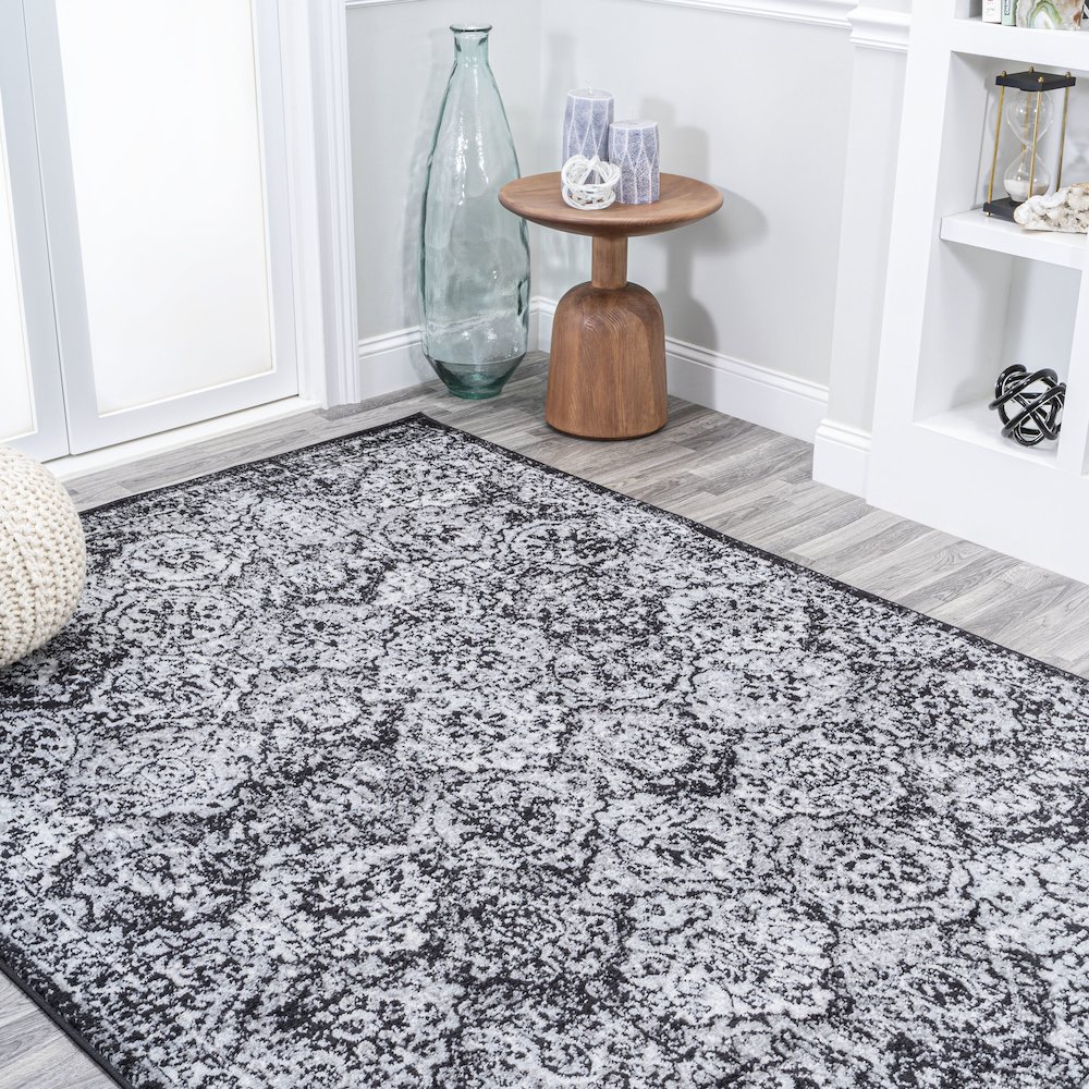 Modern Persian Boho Vintage Trellis Area Rug. Picture 4